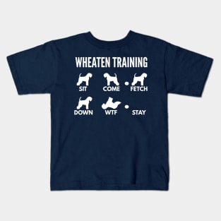 Wheaten Terrier Training Wheaten Dog Tricks Kids T-Shirt